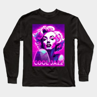 cool jazz neon color science fiction Long Sleeve T-Shirt